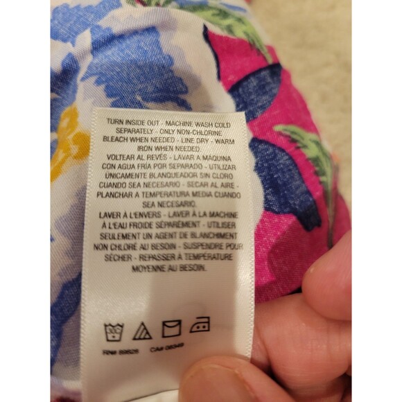 NWT Jessica Simpson Gabbie Hi-Low Midi Dress PINK FLORAL V Neck Women Large - Picture 11 of 11